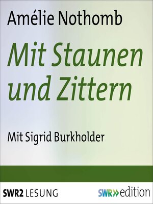 cover image of Mit Staunen und Zittern